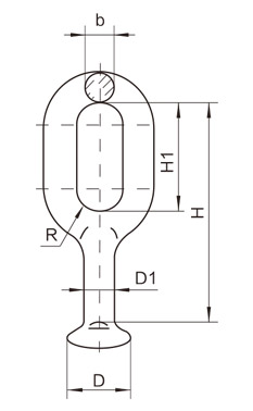 QH Ball eyes — dimension drawing 1